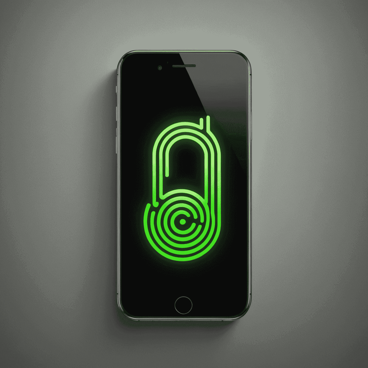 mobibari_com logo - a stylized neon green mobile phone icon with signal waves