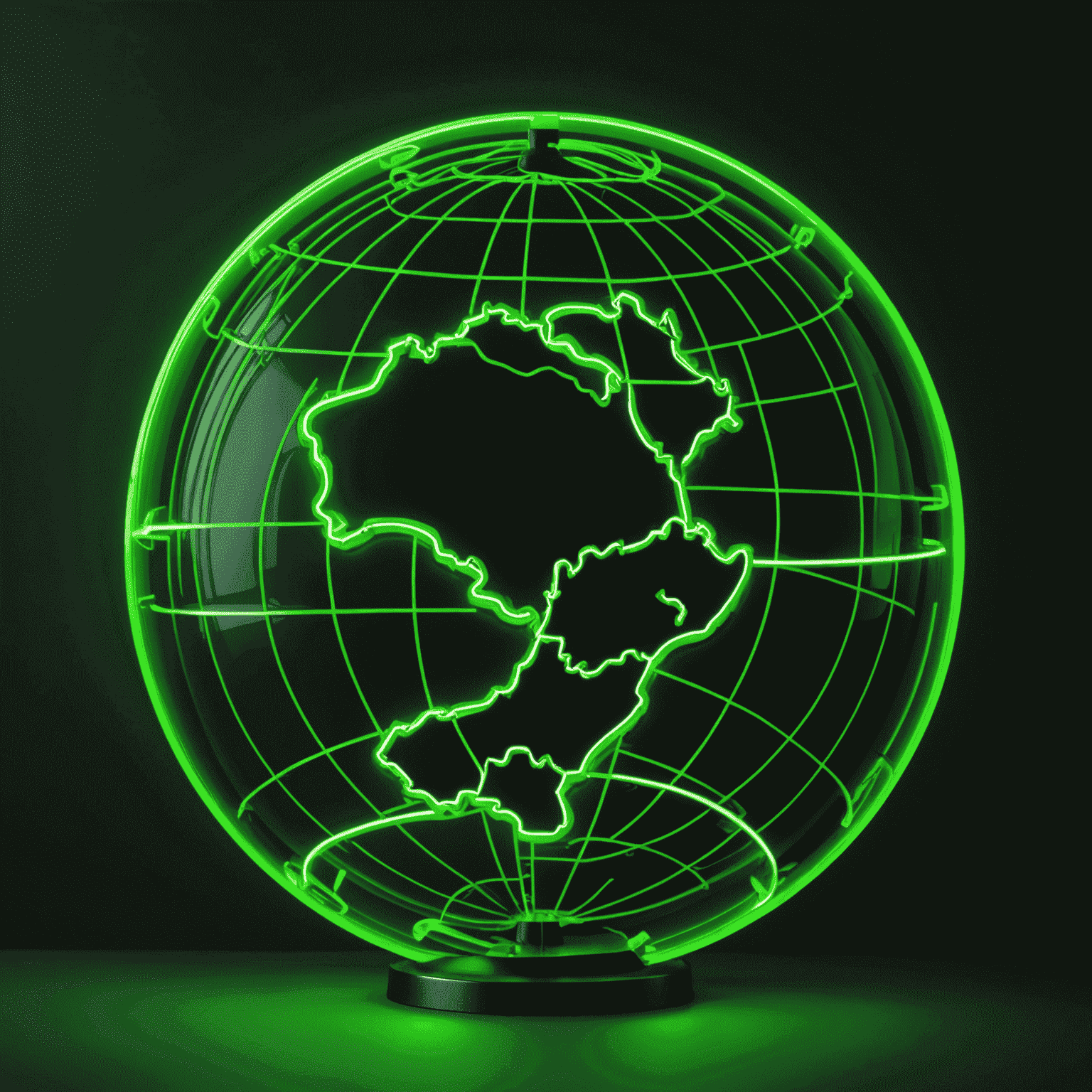 A neon green globe with a phone icon, representing international roaming options for New Zealand travelers