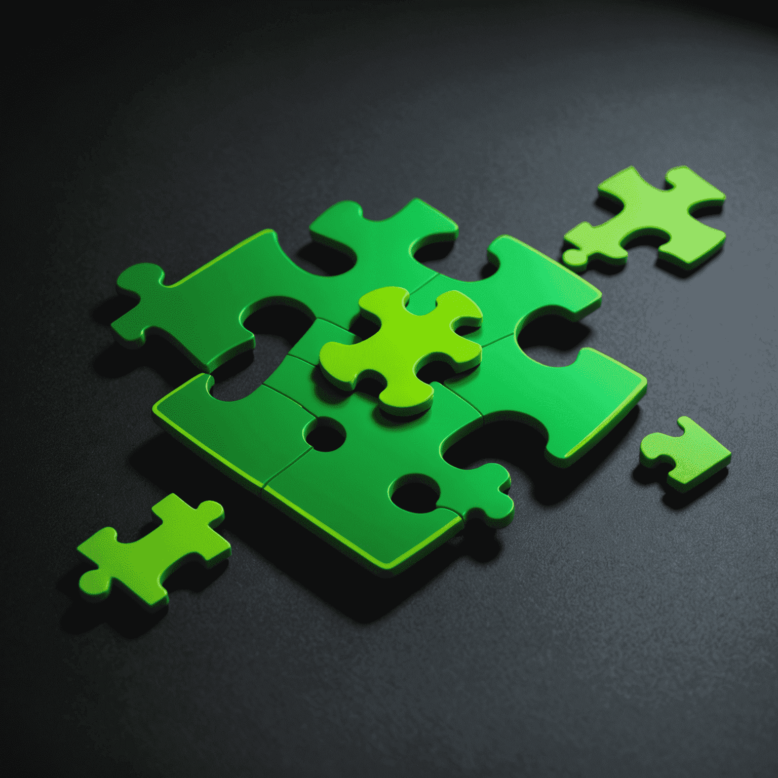 A neon green puzzle piece with a plus sign, representing additional features for mobile experience in New Zealand